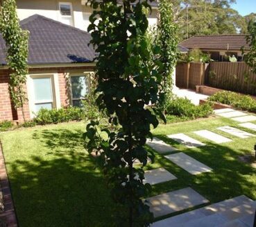 Australian Formal Style Garden , Stepping Stone Pathway, Landscaping at CLM Group Landscaping & Maintenance Services